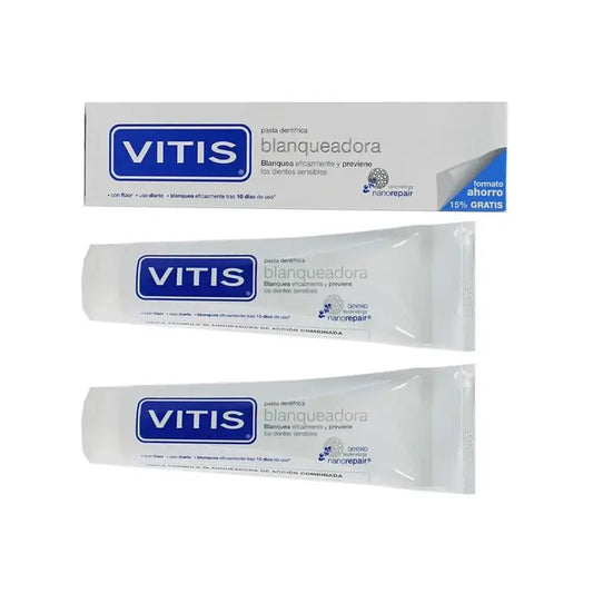 Vitis Λευκαντική Οδοντόκρεμα 150 ml, 2 τεμάχια 