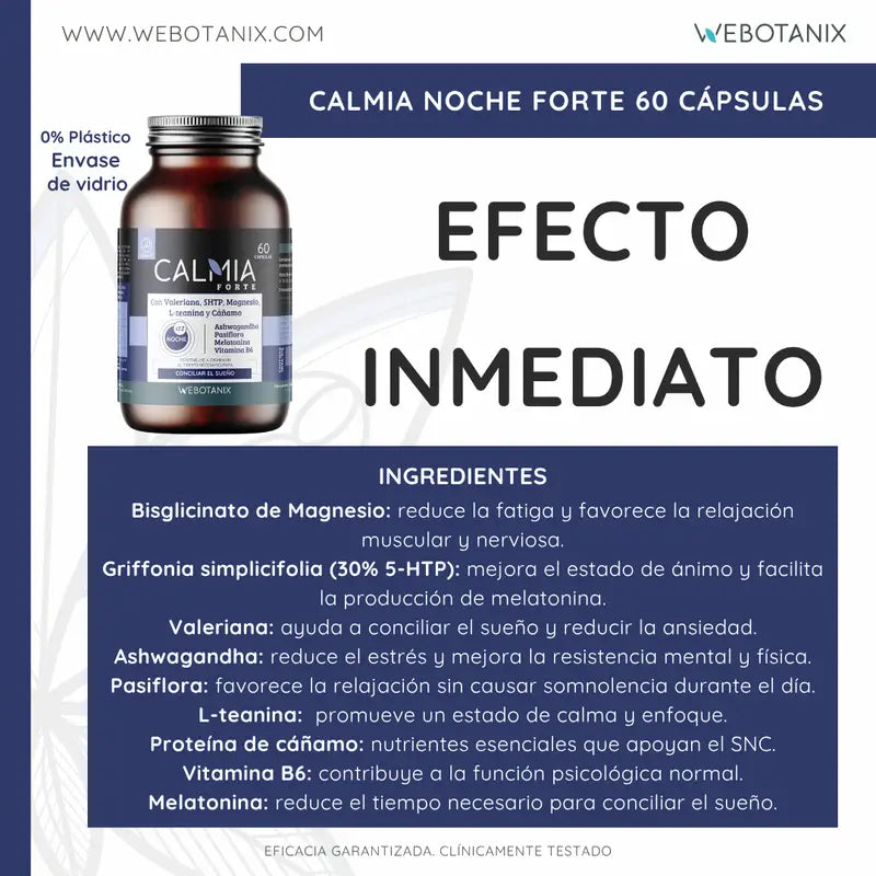 Webotanix Calmia Noche Forte, 60 κάψουλες