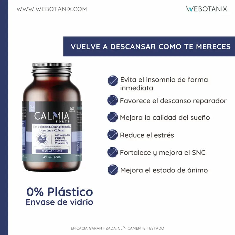 Webotanix Calmia Noche Forte, 60 κάψουλες