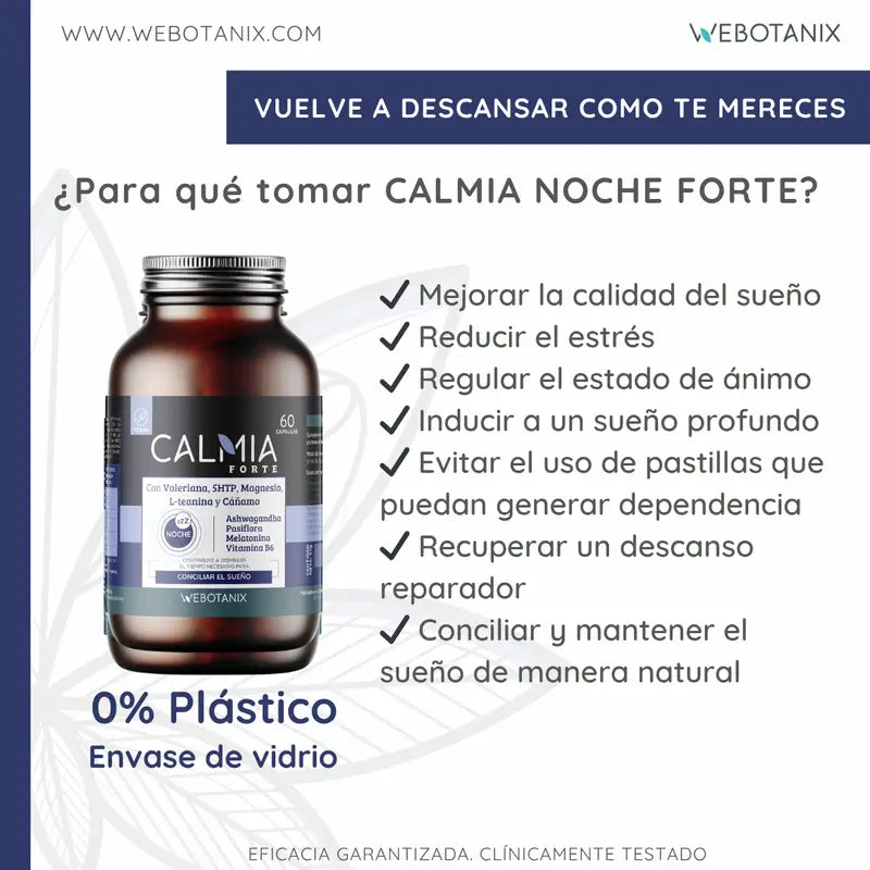 Webotanix Calmia Noche Forte, 60 κάψουλες