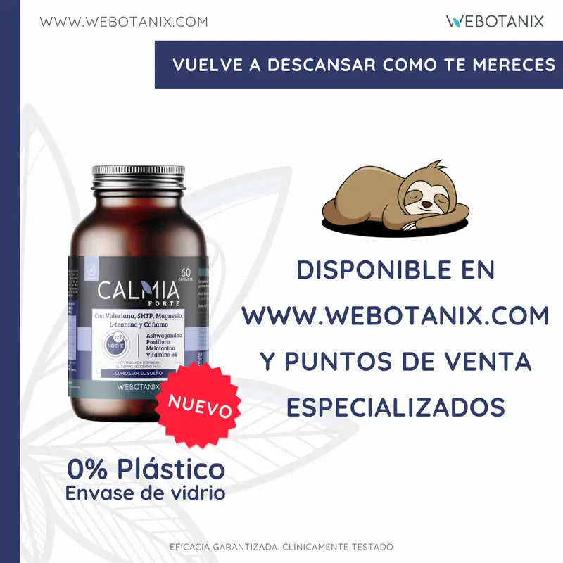 Webotanix Calmia Noche Forte, 60 κάψουλες