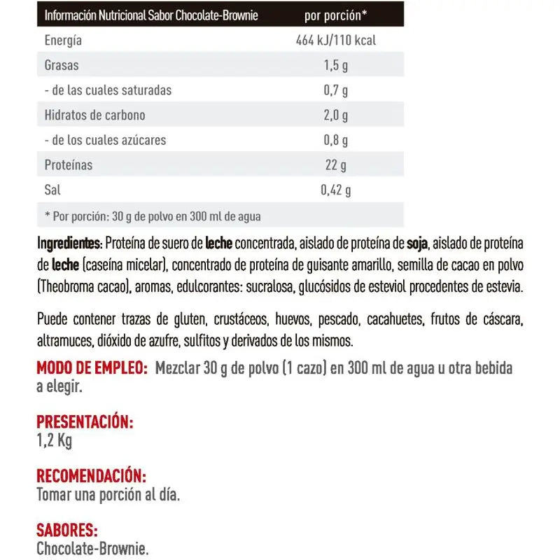 Weider Fusion Protein Chocolate Brownie 1,2 kg. 