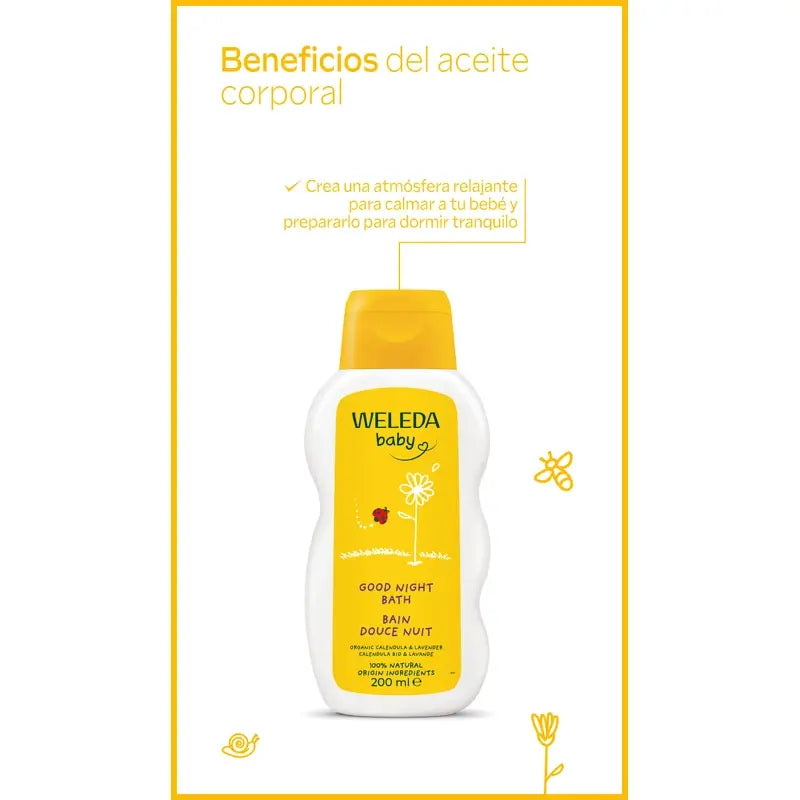 Weleda Καλέντουλα Μπάνιο «Καληνύχτα», 200 ml