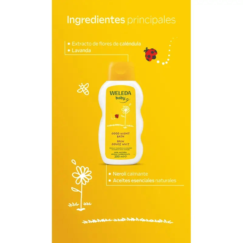 Weleda Καλέντουλα Μπάνιο «Καληνύχτα», 200 ml