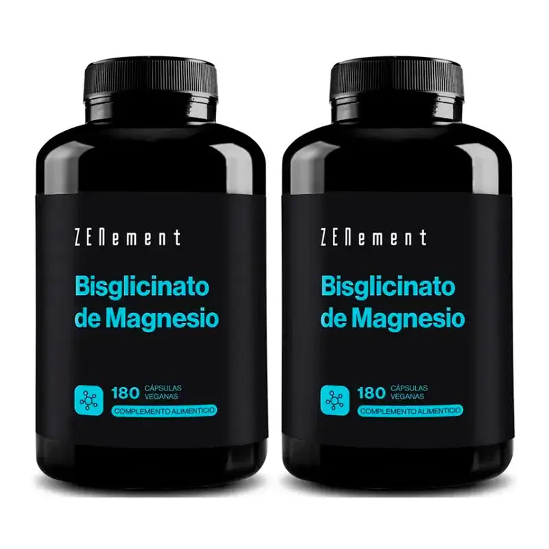 Zenement Δισγλυκινικό Μαγνήσιο, Συσκευασία 2 x 180 βίγκαν κάψουλες