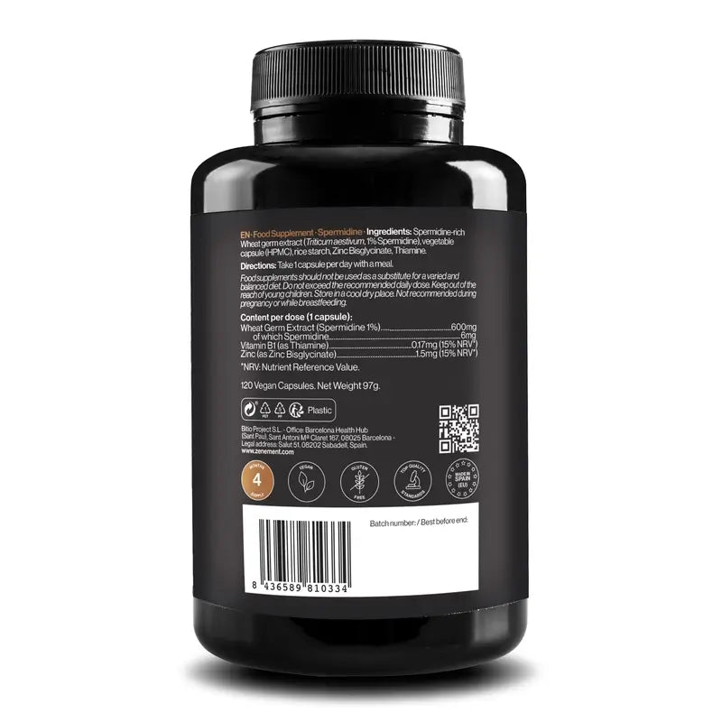 Zenement Εσπερμιδίνη 6 Mg, 120 φυτικές κάψουλες