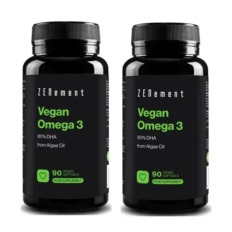 Zenement Omega-3 Vegano DHA, Συσκευασία 2 x 90 μαλακές κάψουλες για χορτοφάγους